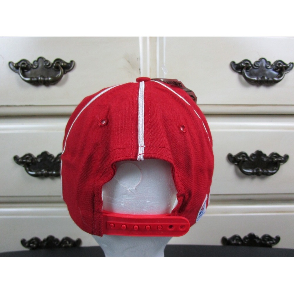 Vintage 1990's Cincinnati Reds NWT The Game Pinstripe Snapback Hat Cap Deadstock - Picture 5 of 11